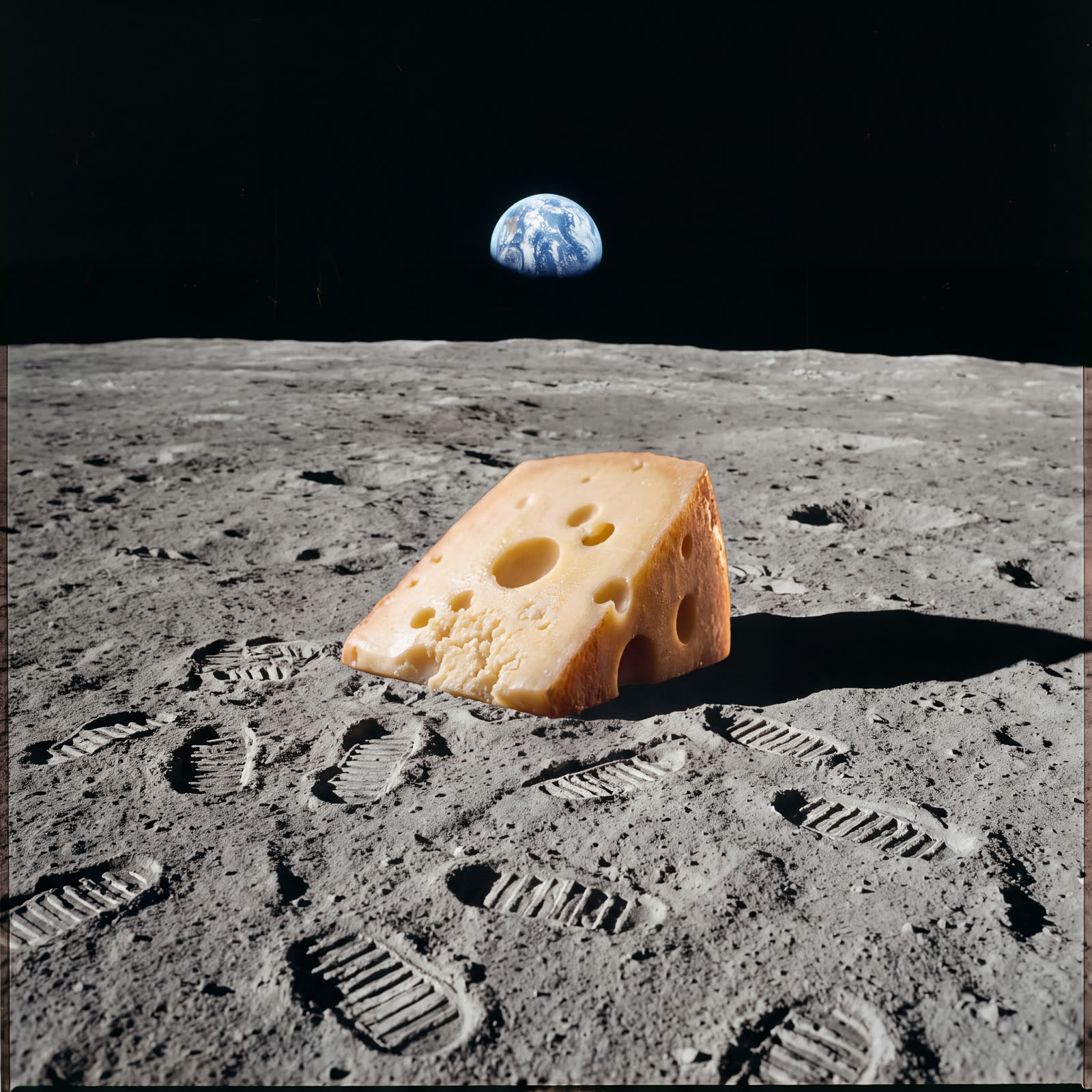 The moon, which was always cheese